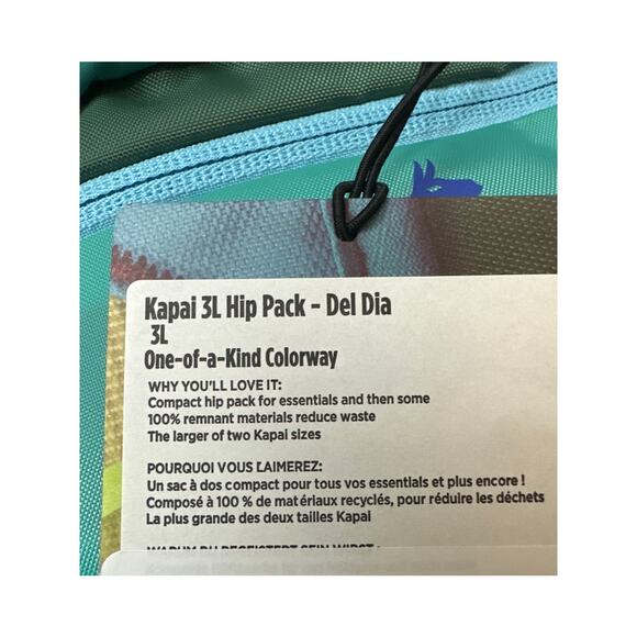 Cotopaxi Kapai 3L Hip Pack Belt Bag Multicolor Repurposed Fabric New NWT 04 - Picture 3 of 3